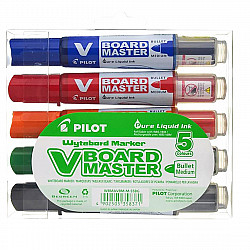 Pilot V Board Master Whiteboard Marker - Rond - Medium - Set van 5