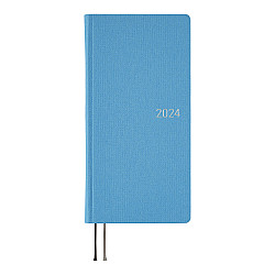 * Hobonichi Weeks 2024 MEGA Book - Colors: Celeste Blue (English / Wallet Size)