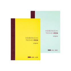 * Hobonichi Techo Original Avec A6 2024 - Japanese Edition - January Start - Two-Book Set Only