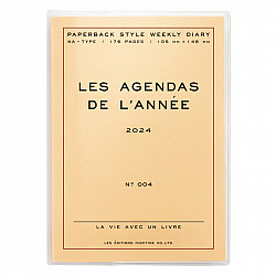 Hightide Les Agenda de L'Année Diary 2024 - A6 Weekly - Cream