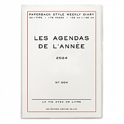 Hightide Les Agenda de L'Année Diary 2024 - A6 Weekly - White