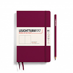 Leuchtturm1917 Notebook - Paperback B6+ - Hardcover - Plain - Port Red