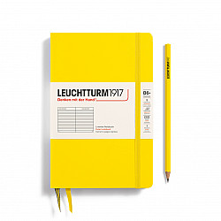 Leuchtturm1917 Notebook - Paperback B6+ - Hardcover - Ruled - Lemon