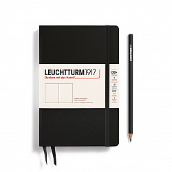 Leuchtturm1917 Notebook - Paperback B6+ - Hardcover - Plain - Black