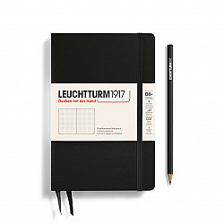 Leuchtturm1917 Notebook - Paperback B6+ - Hardcover - Dotted - Black
