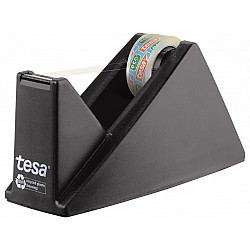 Tesa Eco & Clear Bureau Plakbandafroller - Tot 19 mm - Zwart
