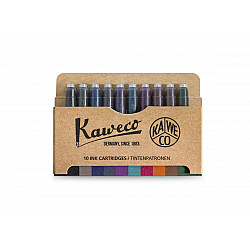 Kaweco DIN size Fountain Pen Ink Cartridges - 10-Pack Colour Mix