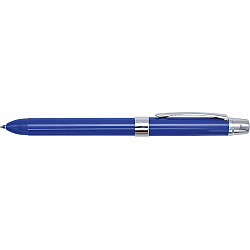 Penac ELE-001 Opaque 3-in-1 Multi Pen - 2 Color Ballpoint + Mechanical Pencil - 0.5 - Blue