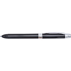 Penac ELE-001 Opaque 3-in-1 Multi Pen - 2 Color Ballpoint + Mechanical Pencil - 0.5 - Black