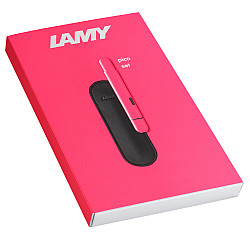 LAMY Pico Mini Ballpoint - Neon Pink - Geschenkset met Lederen Etui