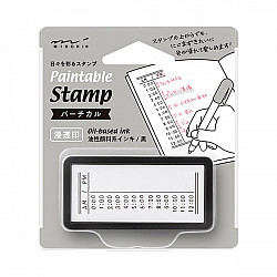Midori Half-Size Pre-Inked Stamp - Vertical Day Planner