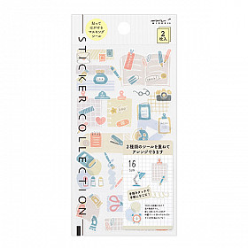 Midori Diary Stickers - Two Sheets - Stationery