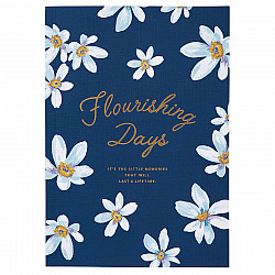 Mark's Japan Flourishing Days Notitieboek - 80 grams Papier - A5 - Navy (Limited Edition)