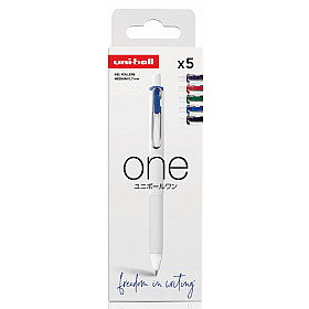 Uni-ball One Gel Inkt Pen - 0.7 mm - Set van 5
