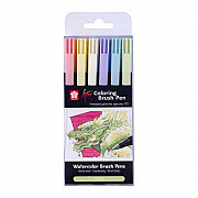 Sakura Koi Coloring Brush Pen - Pastel Kleuren - Set van 6