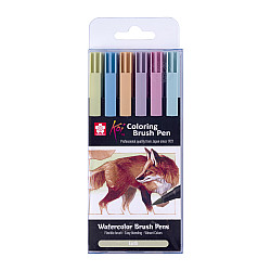 Sakura Koi Coloring Brush Pen - Aarde Kleuren - Set van 6
