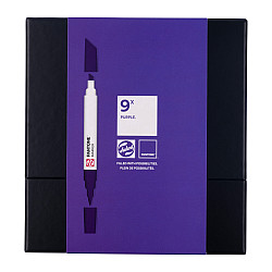 Talens Pantone Dual Sided Marker - Purple - Set of 9