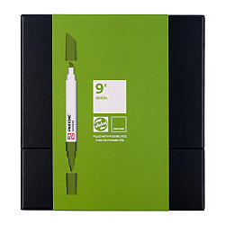 Talens Pantone Dual Sided Marker - Green - Set of 9