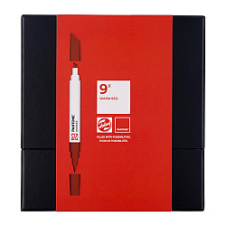 Talens Pantone Dual Sided Marker - Warm Red - Set of 9
