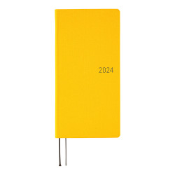* Hobonichi Weeks 2024 Book - Colors: Poppin’ Yellow (April Start / Japanese / Wallet Size)