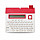  King Jim TEPRA Lite LR20E Tape Label Printer - Red