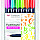 Tombow Fudenosuke Neon Brush Pen - Hard - Set of 6