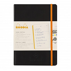 Rhodia Rhodiarama Perpetual 365 Planner - Ongedateerde Agenda - Softcover - A5 - Zwart