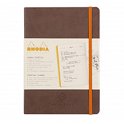 Rhodia Rhodiarama Perpetual 365 Planner - Ongedateerde Agenda - Softcover - A5 - Chocolat