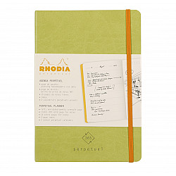 Rhodia Rhodiarama Perpetual 365 Planner - Ongedateerde Agenda - Softcover - A5 - Anis