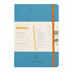 Rhodia Rhodiarama Perpetual 365 Planner - Ongedateerde Agenda - Softcover - A5 - Turquoise