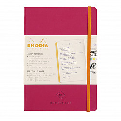 Rhodia Rhodiarama Perpetual 365 Planner - Ongedateerde Agenda - Softcover - A5 - Framboise