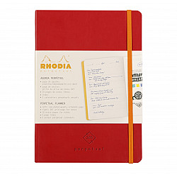 Rhodia Rhodiarama Perpetual 365 Planner - Ongedateerde Agenda - Softcover - A5 - Rouge Coquelicot