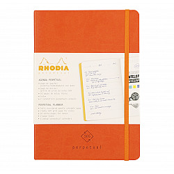 Rhodia Rhodiarama Perpetual 365 Planner - Ongedateerde Agenda - Softcover - A5 - Tangerine