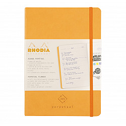Rhodia Rhodiarama Perpetual 365 Planner - Ongedateerde Agenda - Softcover - A5 - Orange