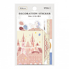 Midori Decoration Sticker Set - Limited Edition - Czech Republic - Pink