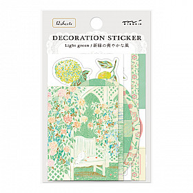 Midori Decoration Sticker Set - Limited Edition - England - Yellow Green