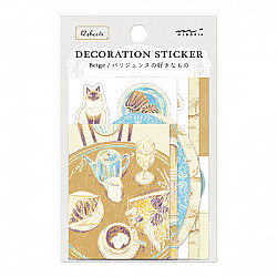 Midori Decoration Sticker Set - Limited Edition - France - Beige