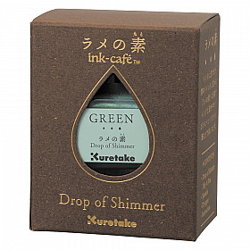 Kuretake ink-cafe Drop of Shimmer - 20 ml - Green