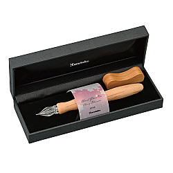 Kuretake Mt. Yoshino Wooden Glass Dip Pen - Cherry Blossoms - Fine