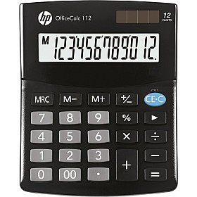 HP OfficeCalc 112 Compacte Desktop Calculator - 12 Cijfers - Zwart