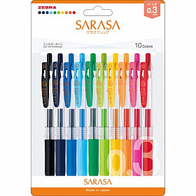 Zebra Sarasa Clip Gel Inkt Pen - 0.3 mm - Set van 10