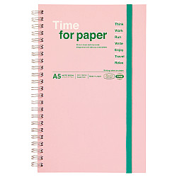 Mark's Japan Time for Paper Notebook - A5 - 110 pagina's - Gelinieerd - Lichtroze