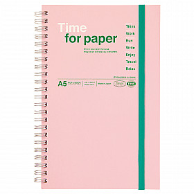 Mark's Japan Time for Paper Notebook - A5 - 110 pagina's - Gelinieerd - Lichtroze