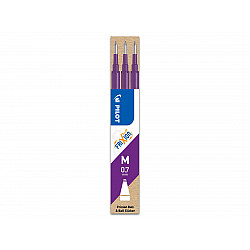 Pilot BLS-FR7 FriXion Vullingen - Medium - Paars/Violet - Set van 3
