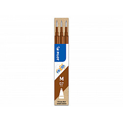 Pilot BLS-FR7 FriXion Vullingen - Medium - Bruin - Set van 3