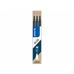 Pilot BLS-FR7 FriXion Vullingen - Medium - Blauwzwart - Set van 3