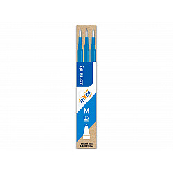 Pilot BLS-FR7 FriXion Vullingen - Medium - Sky Blue - Set van 3