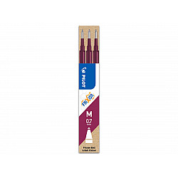 Pilot BLS-FR7 FriXion Vullingen - Medium - Wine Red - Set van 3
