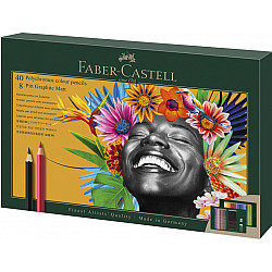 Faber-Castell Polychromos Kleurpotlood + Pitt Graphite Potlood - Set van 48 met Accessoires
