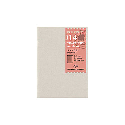 TRAVELER'S COMPANY 014. Notitieboek Vulling - Paspoort Formaat - Dotted